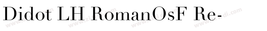 Didot LH RomanOsF Re字体转换